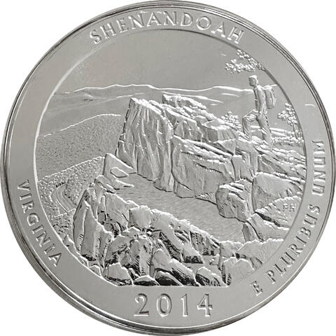 America the Beautiful 5 Unzen Silber Shenandoah 2014