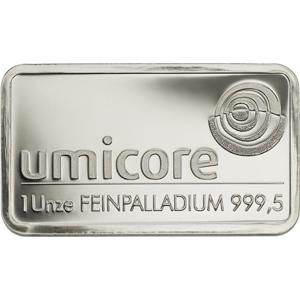 Palladiumbarren 31,1 Gramm Heraeus Umicore Degussa kaufen und verkaufen