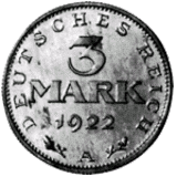 Kursmünze 3 Reichsmark