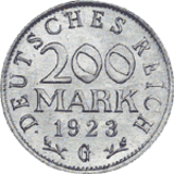 Kursmünze 200 Reichsmark