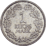 Kursmünze 1 Reichsmark