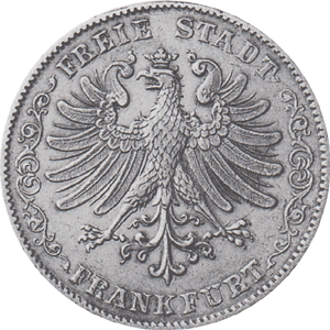 Altdeutschland Freie Stadt Frankfurt Silber Doppeltaler 1841-1855