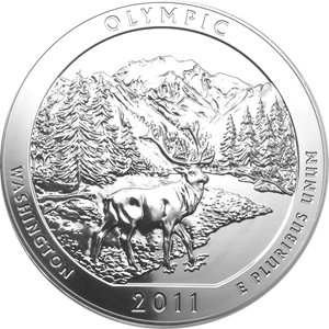 USA 5 Unzen Silber Olympic National Parkway 2011