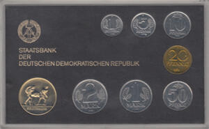 DDR KMS Kursmünzensatz ST 1984 Erzträger