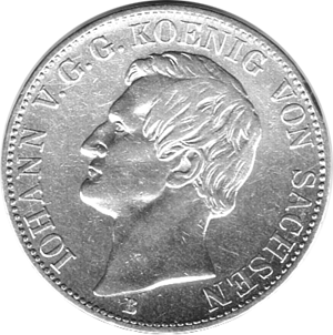 Altdeutschland Sachsen Iohann Ausbeutetaler 1860
