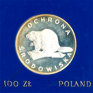 Polen 100 Zlotych Silber 1978 Ochrona Srodowiska