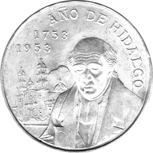 5 Pesos 1953 Mexico, Hidalgo