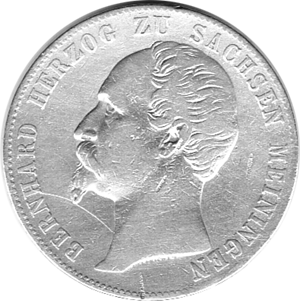 Altdeutschland Sachsen Coburg Gotha Bernhard 1862 