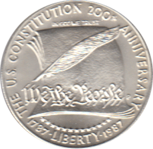 1 Dollar USA, Silbermünze 1987