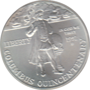 1 Dollar, USA 1992, 500 Jahre Entdeckung Amerikas
