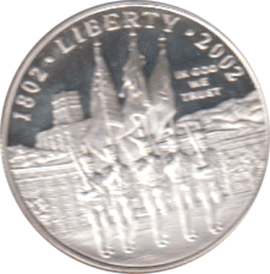 1 Dollar, USA 2002, 200 JAHRE MILITÄRAKADEMIE IN WEST POINT