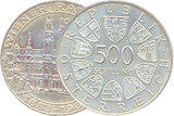 500 Schilling Silbermünzen Österreich 1983-2001
