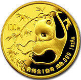 China Panda 1/10 Unze 1985 Goldpanda 10 Yuan