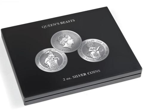 Münzkassette Queens Beasts Silbermünzen