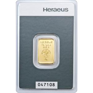 Goldbarren 5 Gramm Heraeus