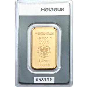 Goldbarren 1 Unze Heraeus