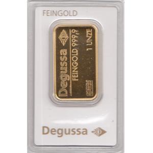 Goldbarren 1 Unze Degussa