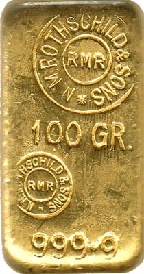 Goldbarren 100 Gramm Rothschild
