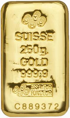Goldbarren 250 Gramm Pamp