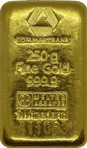 Goldbarren 250 Gramm Commerzbank