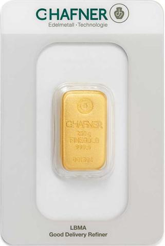 Goldbarren 250 Gramm Hafner Responsive & Fair