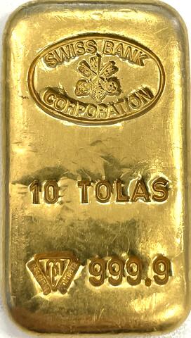 10 Tolas Goldbarren 116,64 Gramm 