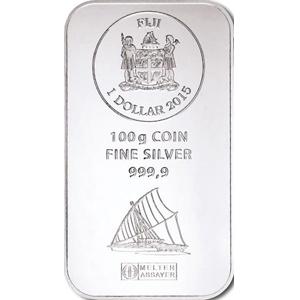 Silberbarren 100 Gramm Fiji