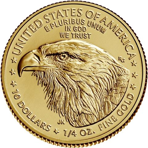 American Eagle Gold 1/4 Unze 2021 neues Motiv