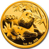 China Panda 1/10 Unze 2007 Goldpanda 50 Yuan