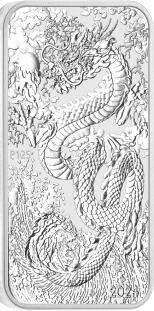 Drache Rectangle Silberbarren 2024