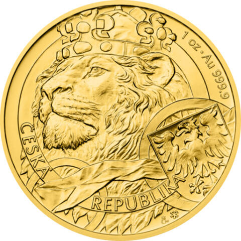 Gold 1 Unze Tschechischer Czech Löwe 2025