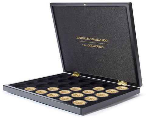Münzkassette 1 Unzen Nugget Känguru Goldmünzen