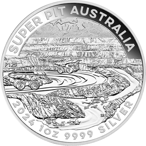 Australien Super Pit 1 Unze Silber 2024