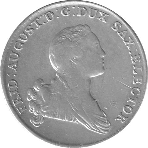 Altdeutschland Sachsen Konventionstaler 1765 Friedrich August Kurfürst