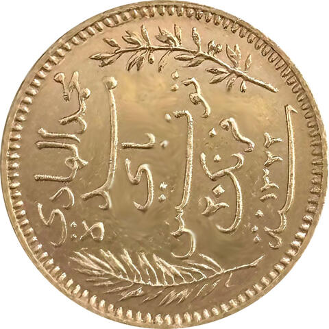 Tuesien 20 Francs Goldmünze Französisches Protektorat