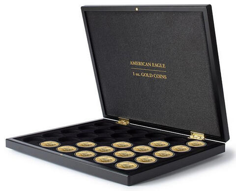 Münzkassette 1 Unzen US Eagle Goldmünzen