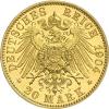 20 Mark Kaiserreich Anhalt 1904 Friedrich II Jaeger 182
