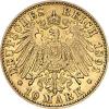 10 Mark Kaiserreich 1890-1912 Preussen Wilhelm II Jaeger 251