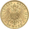 20 Mark Kaiserreich 1913-1915 Preussen Wilhelm Uniform Jaeger 253
