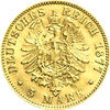 5 Mark Kaiserreich 1877 Sachsen Albert Jaeger 260