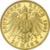 20 Mark Kaiserreich 1901 Sachsen Meiningen Wilhelm Ernst Jaeger 283