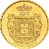 Portugal 5000 Reis Goldmünze Ludwig I 1861-1889