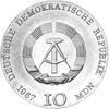 DDR 1967 10 Mark Silber Gedenkmünze Käthe Kollwitz
