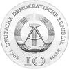 DDR 1968 10 Mark Silber Gedenkmünze Johann Gutenberg