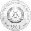 DDR 1969 20 Mark Silber Gedenkmünze Johann Wolfgang Goethe