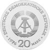 DDR 1976 20 Mark Silber Gedenkmünze Wilhelm Liebknecht