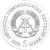 DDR 1978 5 Mark Gedenkmünze Friedrich Klopstock
