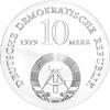 DDR 1979 10 Mark Silber Gedenkmünze Ludwig Feuerbach