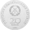 DDR 1982 20 Mark Silber Gedenkmünze Clara Zetkin