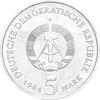 DDR 1984 5 Mark Gedenkmünze Rathaus Leipzig